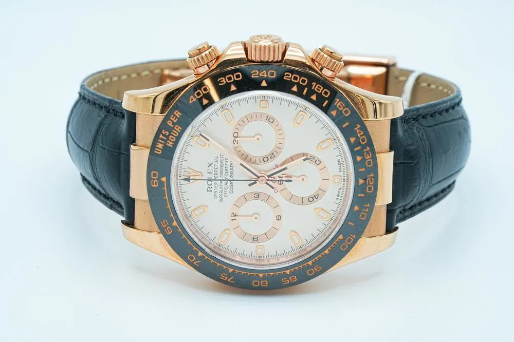 Rolex Daytona 116515 40mm Ceramic and 18k rose gold White