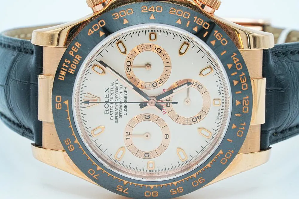 Rolex Daytona 116515 40mm Ceramic and 18k rose gold White 5