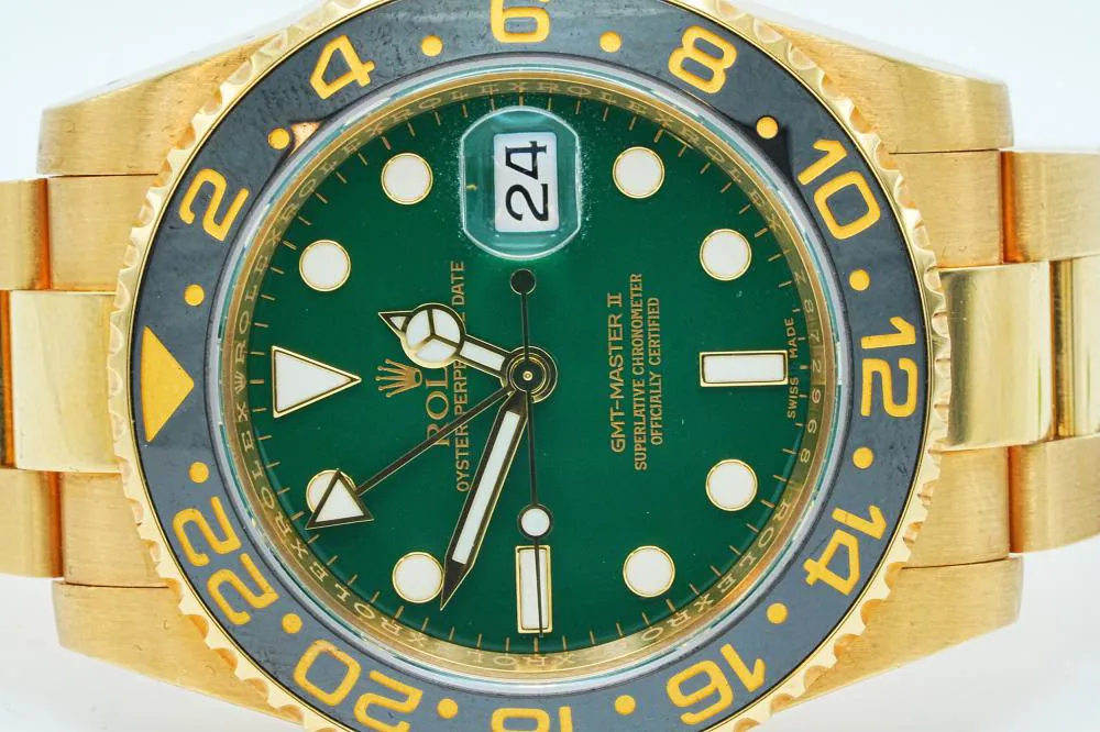 Rolex GMT-Master II 116718 40mm Ceramic and 18k yellow gold Green 5