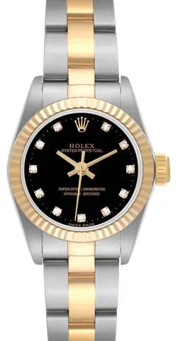 Rolex Oyster Perpetual 67193 24mm Stainless steel Black 5