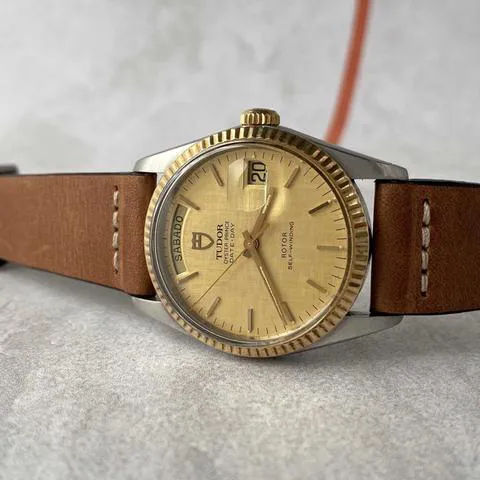 Tudor Prince Date 94613 35mm Yellow gold and Stainless steel Linen