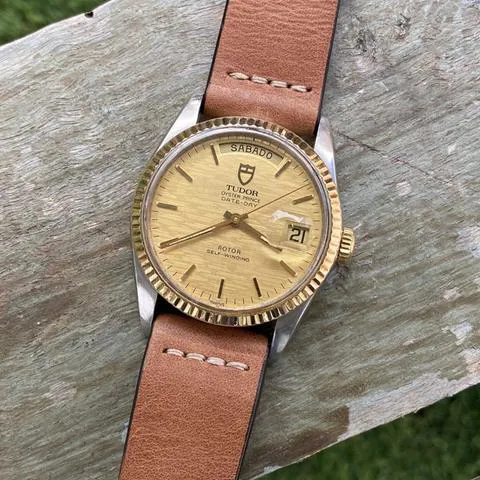 Tudor Prince Date 94613 35mm Yellow gold and Stainless steel Linen 2