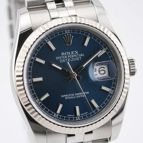 Rolex Datejust 36 116234 36mm Yellow gold and Stainless steel Blue 6