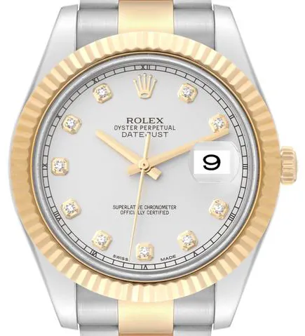 Rolex Datejust II 116333 41mm Yellow gold and Stainless steel Silver