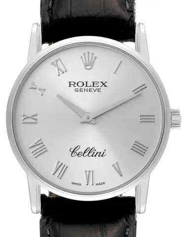 Rolex Cellini 5116/9 32mm White gold Silver