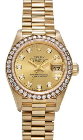 Rolex Datejust 69138G 26mm Yellow gold Champagne