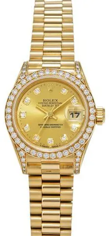 Rolex Datejust 69158G 26mm Yellow gold Champagne