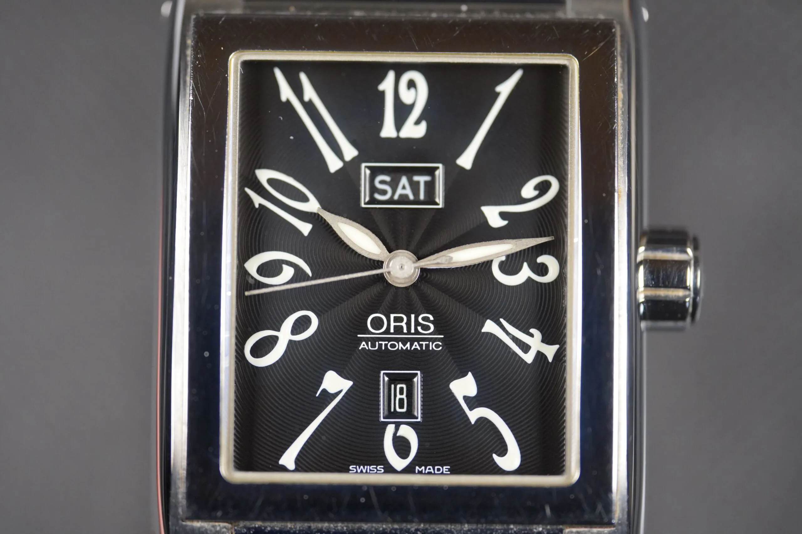 Oris Rectangular 585-7525-40-02 30mm Acier 6