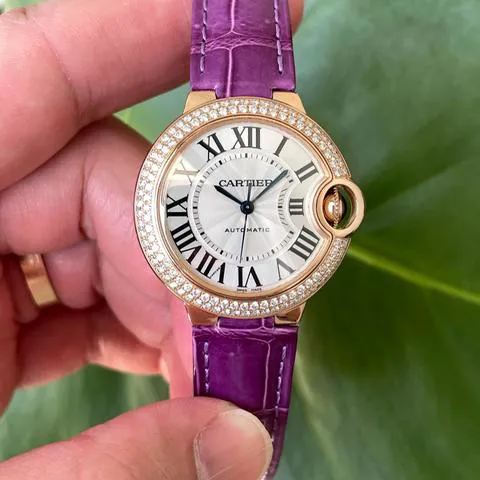 Cartier Ballon Bleu WE902066 33mm Rose gold White