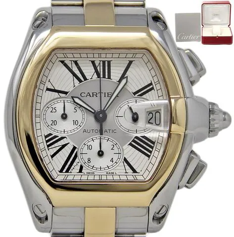 Cartier Roadster W62027Z1 48mm Stainless steel Silver