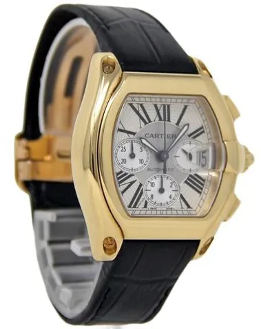 Cartier Roadster 2619 48mm Yellow gold Silver 2