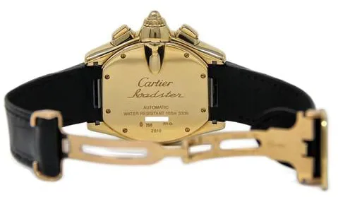 Cartier Roadster 2619 48mm Yellow gold Silver 4