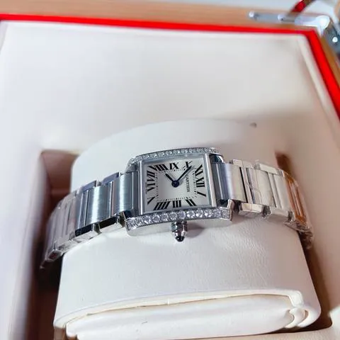 Cartier Tank Française W4TA0008 Stainless steel Silver 4