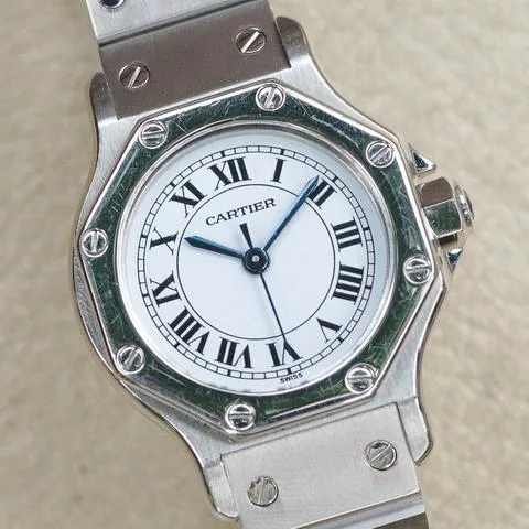 Cartier Santos 0906 25mm Stainless steel White 2