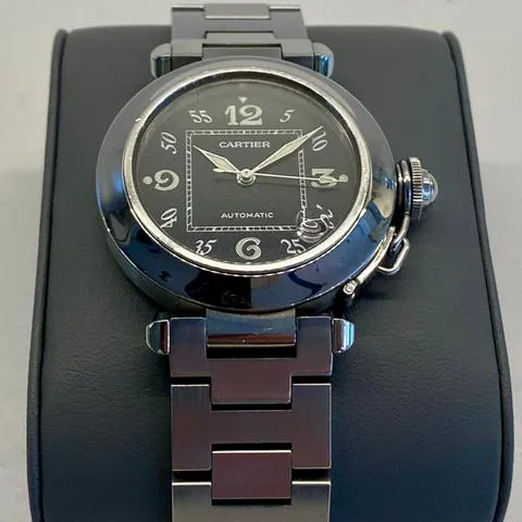 Cartier Pasha C 2324 35mm Stainless steel Black 1