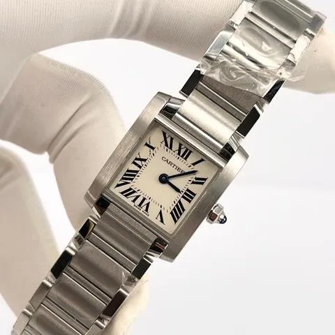 Cartier Tank Française W51008Q3 Stainless steel White 2