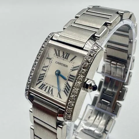 Cartier Tank Française W51008Q3 Stainless steel White 2