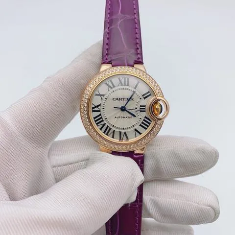 Cartier Ballon Bleu WE902066 33mm Rose gold White