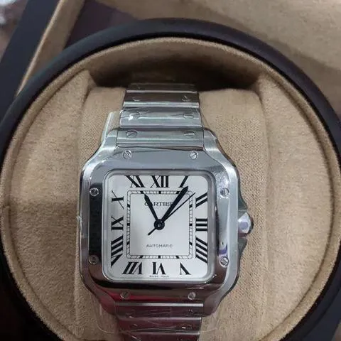 Cartier Santos WSSA0010 35mm Stainless steel White