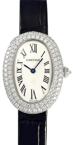 Cartier Baignoire WJBA0015 32mm White gold Silver