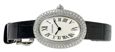 Cartier Baignoire WJBA0015 32mm White gold Silver 1