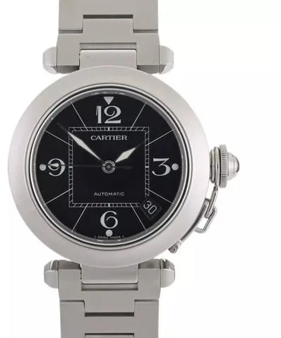 Cartier Pasha C 2324 35mm Stainless steel Black