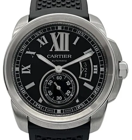 Cartier Calibre de Cartier 3389 42mm Stainless steel Black