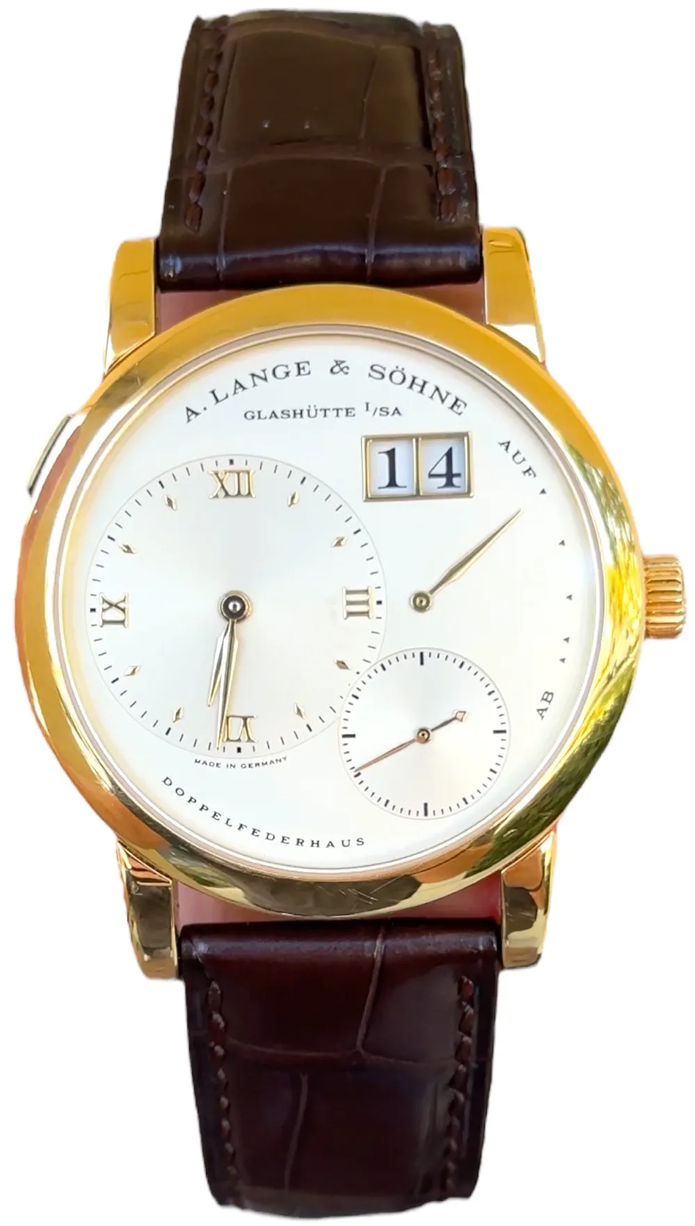 A. Lange & Söhne Lange 1 101.021 38.5mm Yellow gold Silver