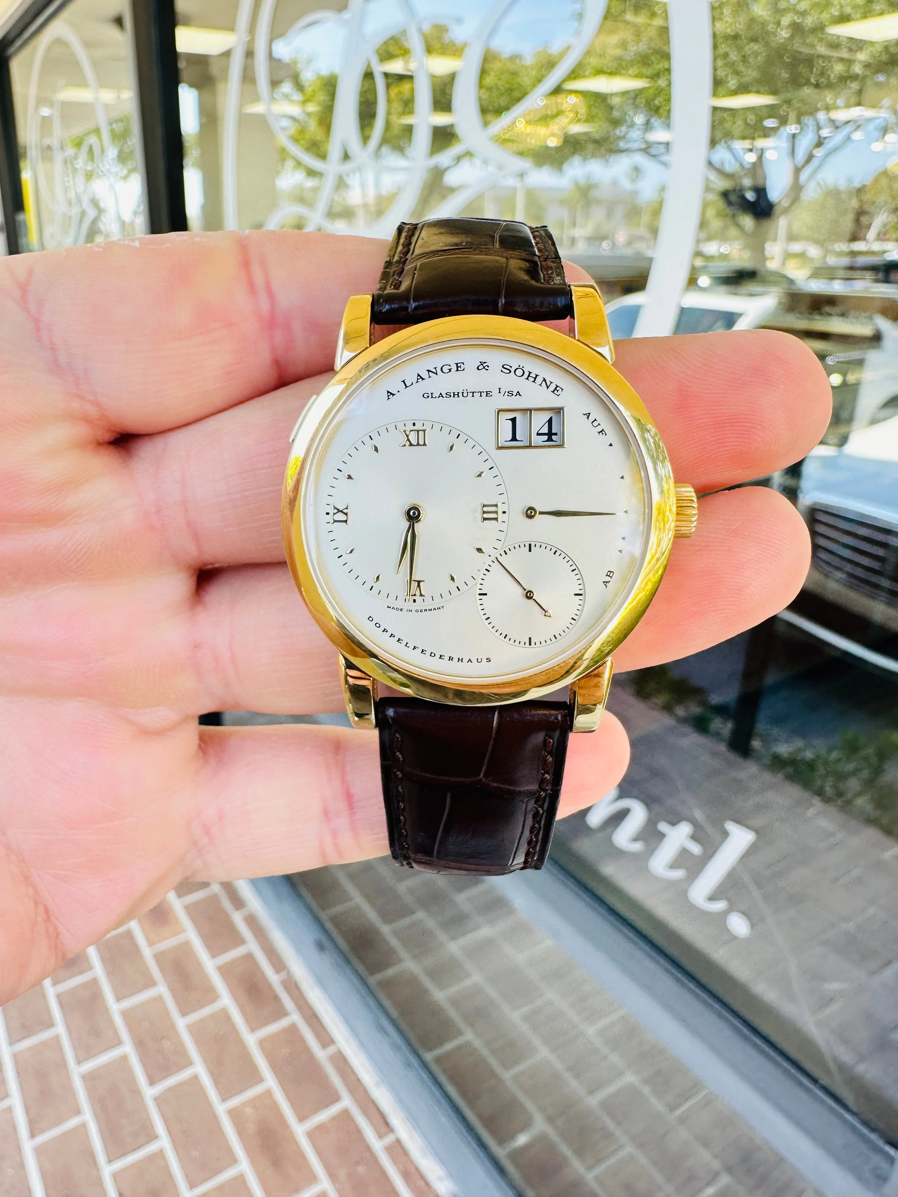 A. Lange & Söhne Lange 1 101.021 38.5mm Yellow gold Silver 5