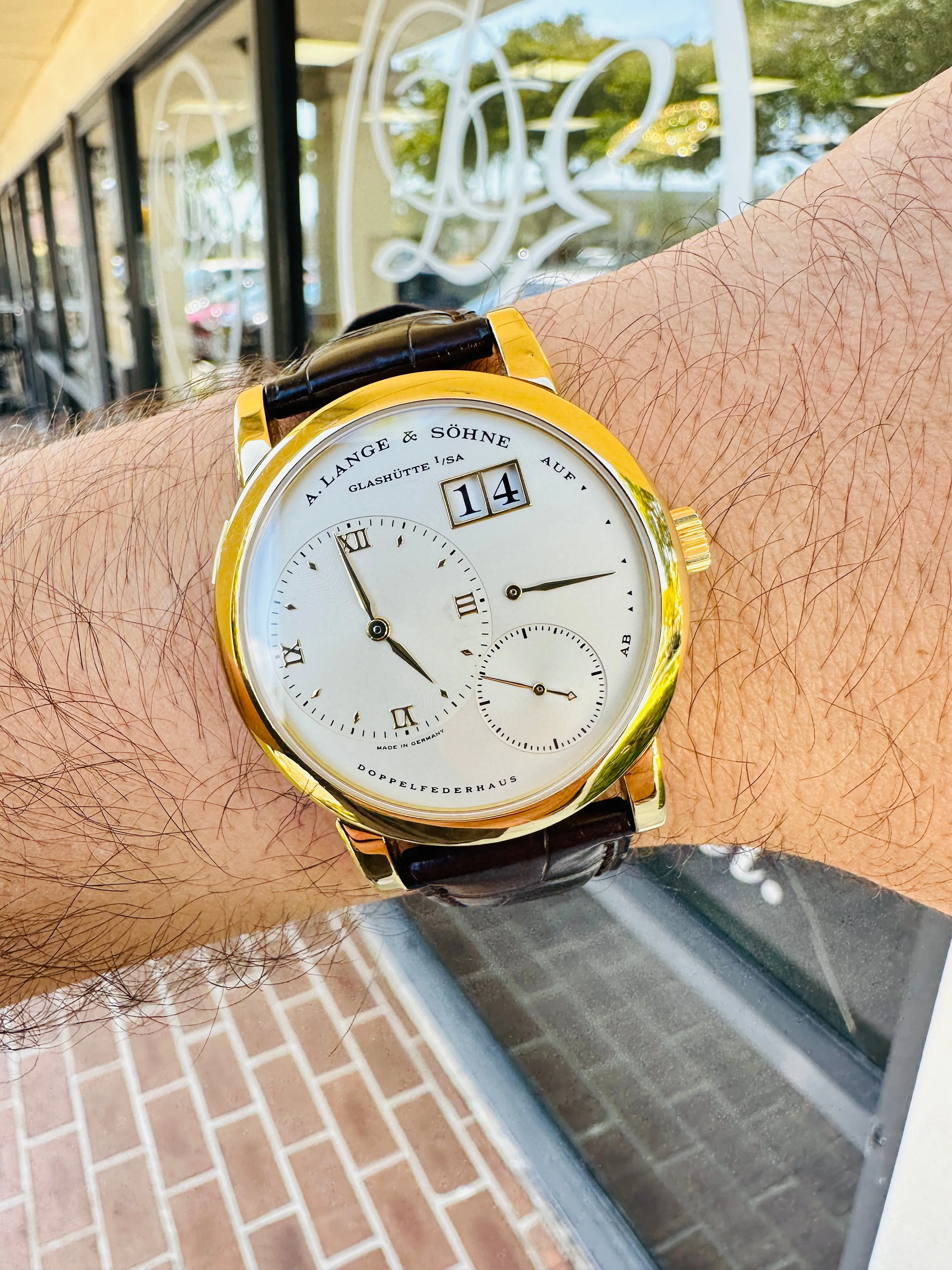 A. Lange & Söhne Lange 1 101.021 38.5mm Yellow gold Silver 6