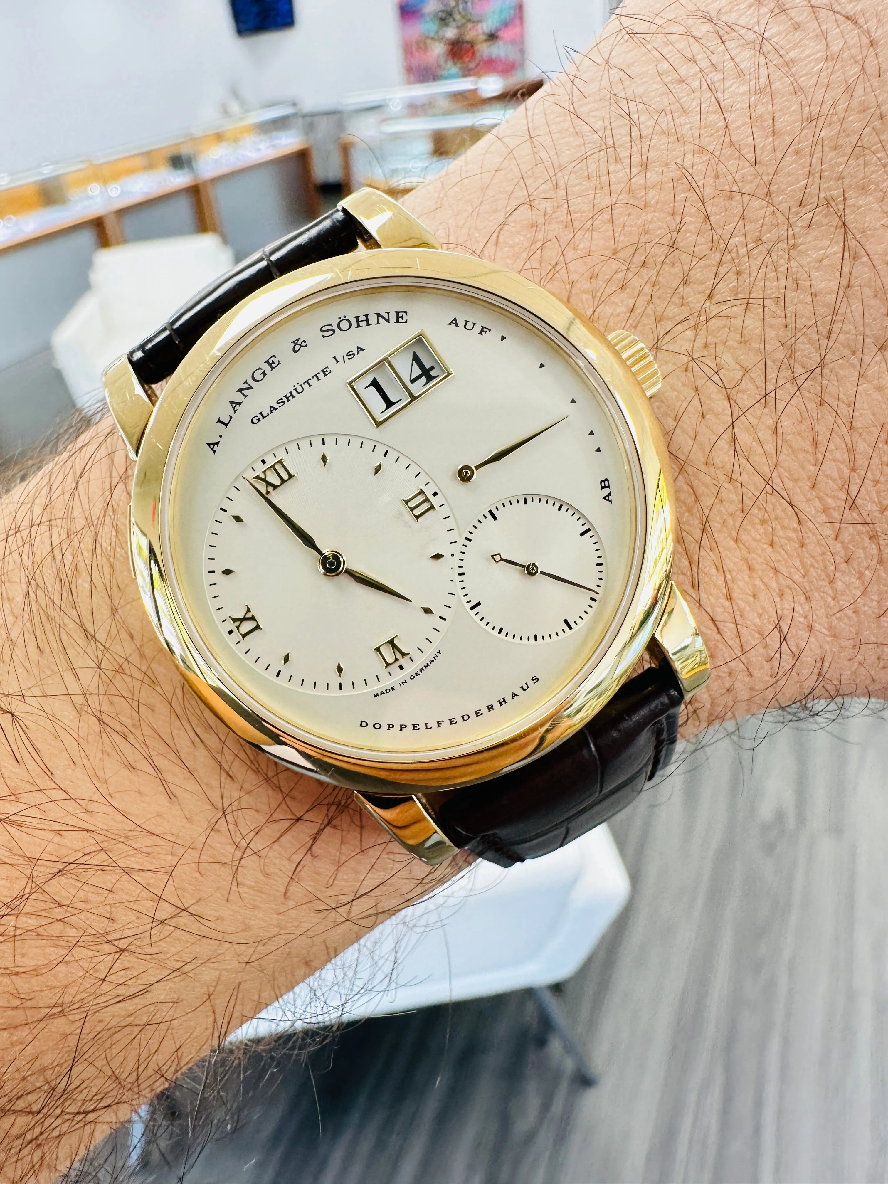 A. Lange & Söhne Lange 1 101.021 38.5mm Yellow gold Silver 7