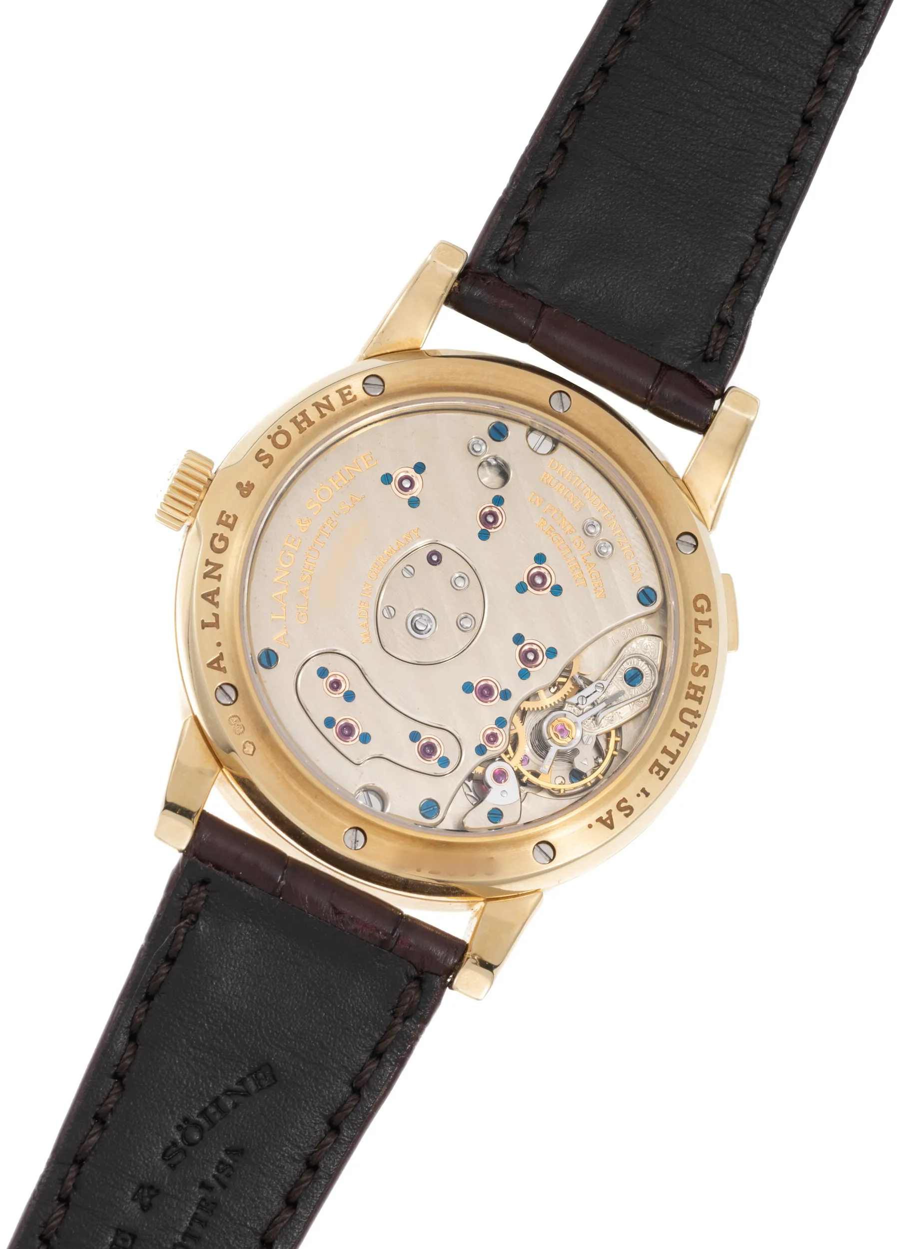 A. Lange & Söhne Lange 1 40990412/AS05985 38.5mm Yellow gold and 18k yellow gold Silver 5