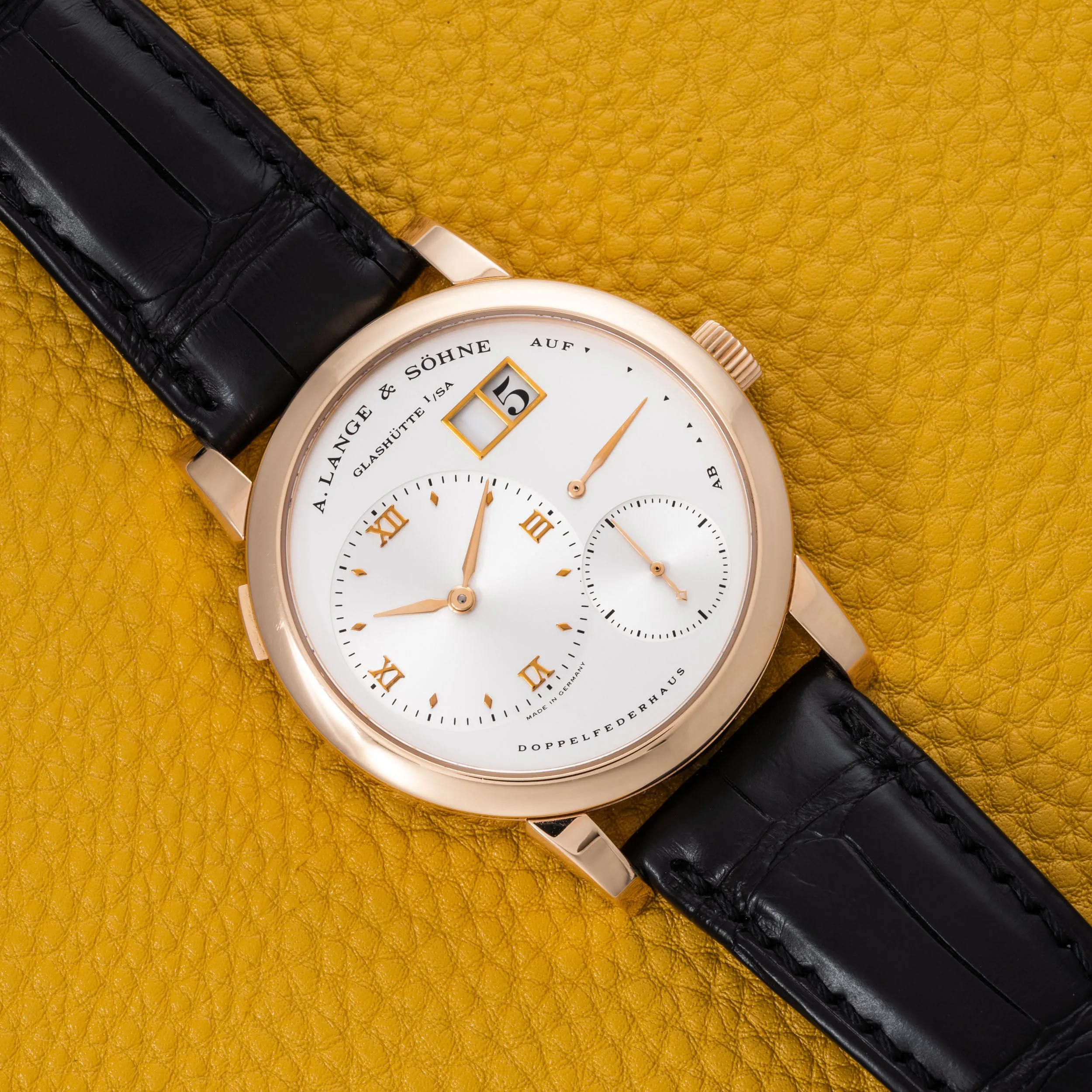 A. Lange & Söhne Lange 1 40990880/AS06387 38.5mm Rose gold Silver 1