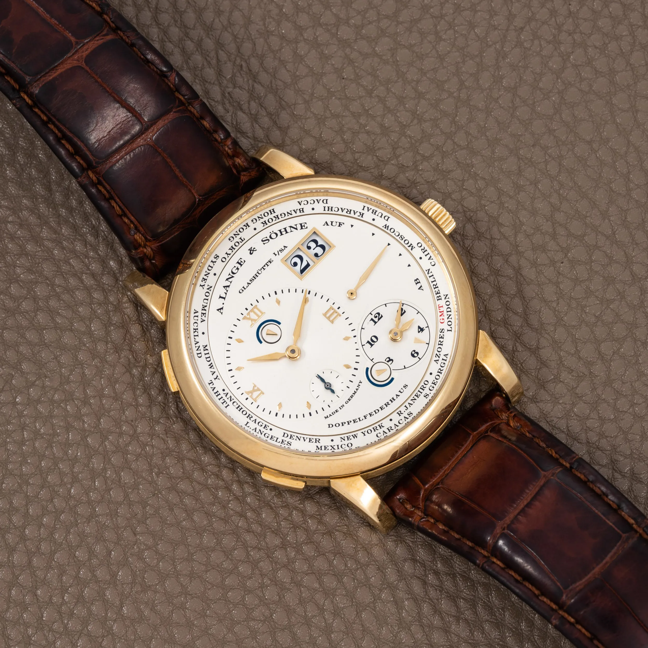 A. Lange & Söhne Lange 1 40990944/AS06572 42mm Yellow gold and 18k yellow gold Silver 1