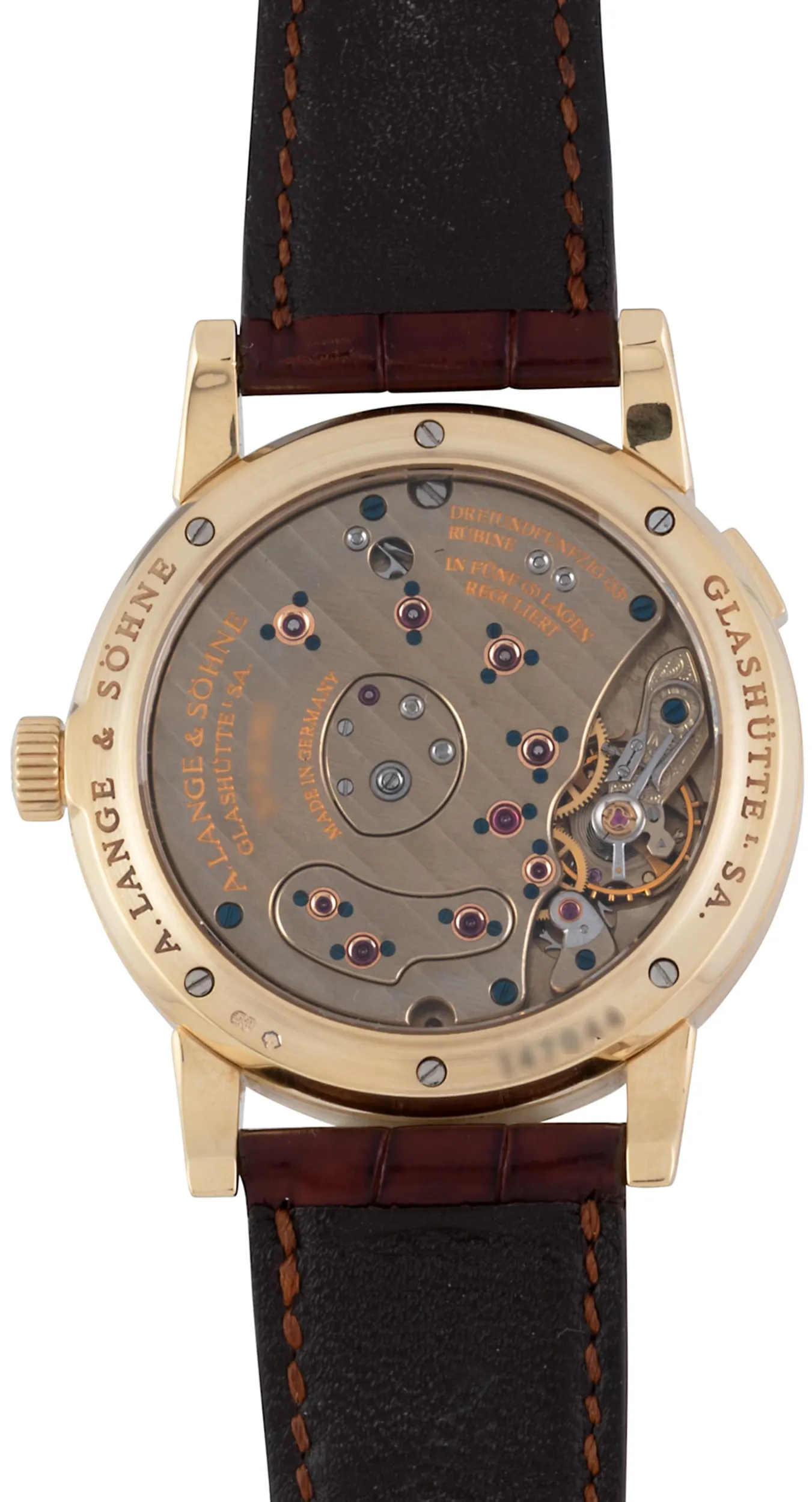 A. Lange & Söhne Lange 1 40991494/AS08806 38.5mm Yellow gold Silver 5