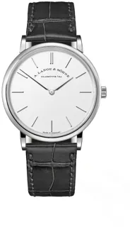 A. Lange & Söhne Saxonia 201.027 18k white gold Silver