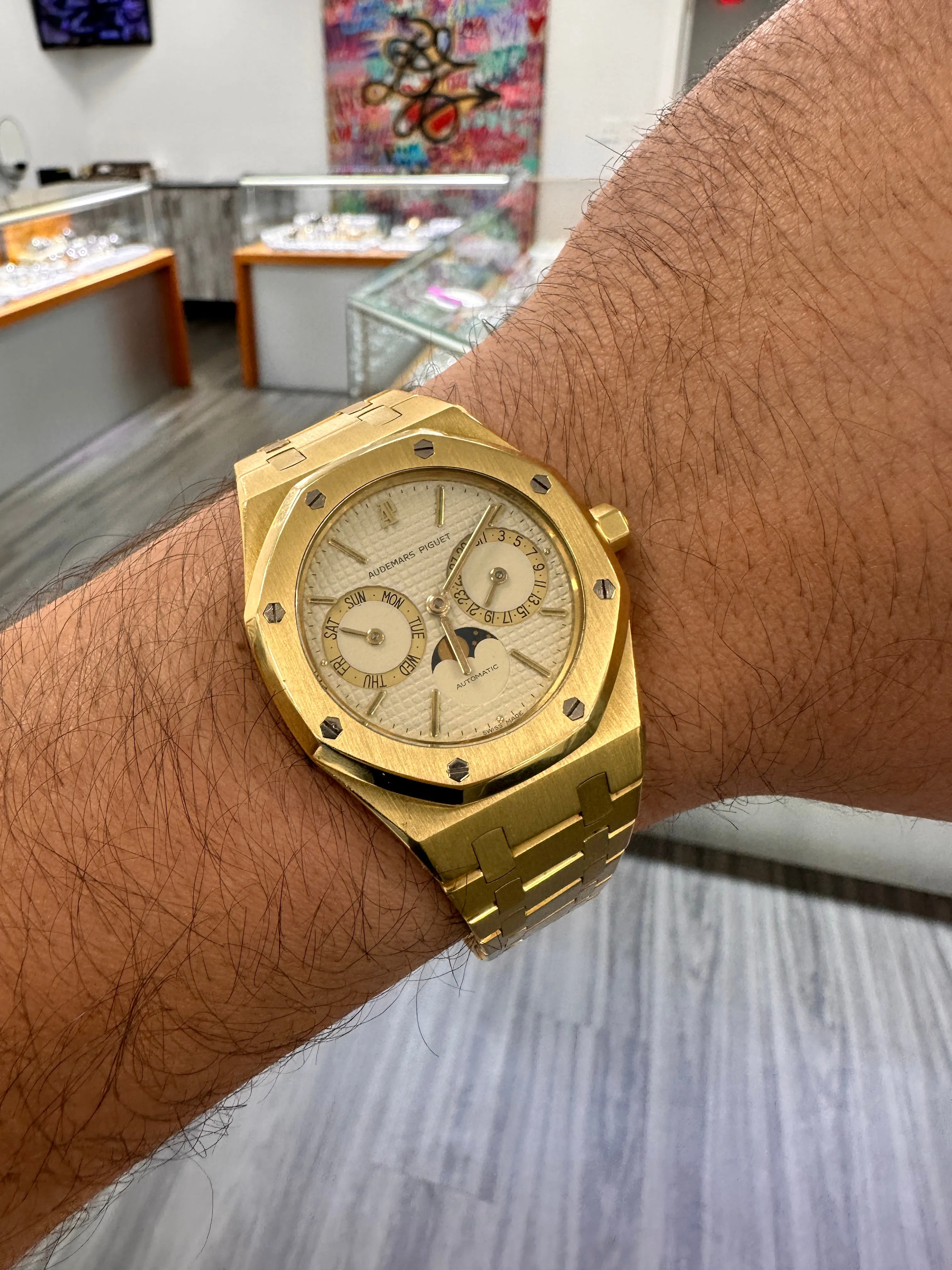 Audemars Piguet Royal Oak 25594BA.OO.0477BA.01 36mm Yellow gold Cream 1