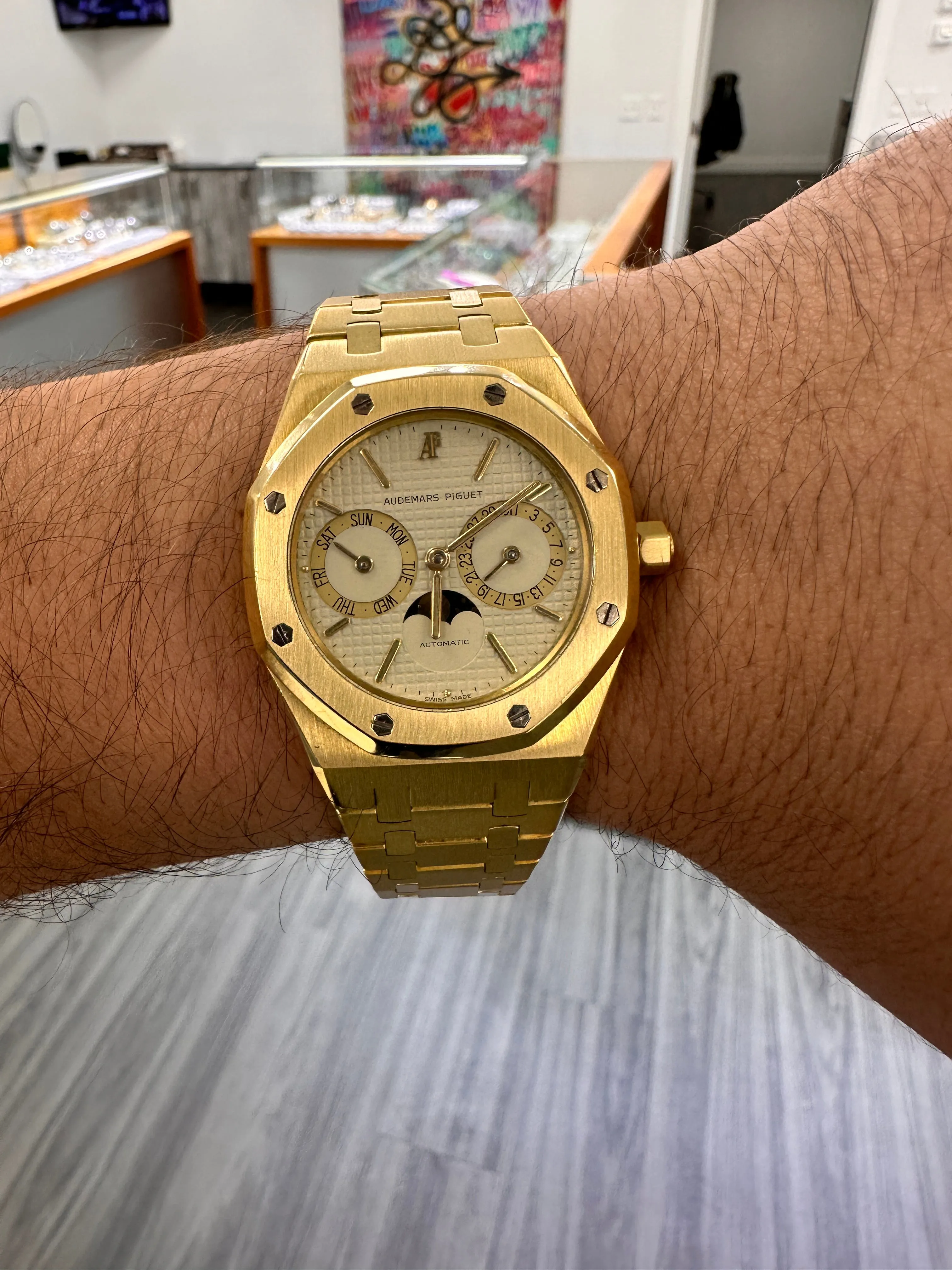 Audemars Piguet Royal Oak 25594BA.OO.0477BA.01 36mm Yellow gold Cream 2