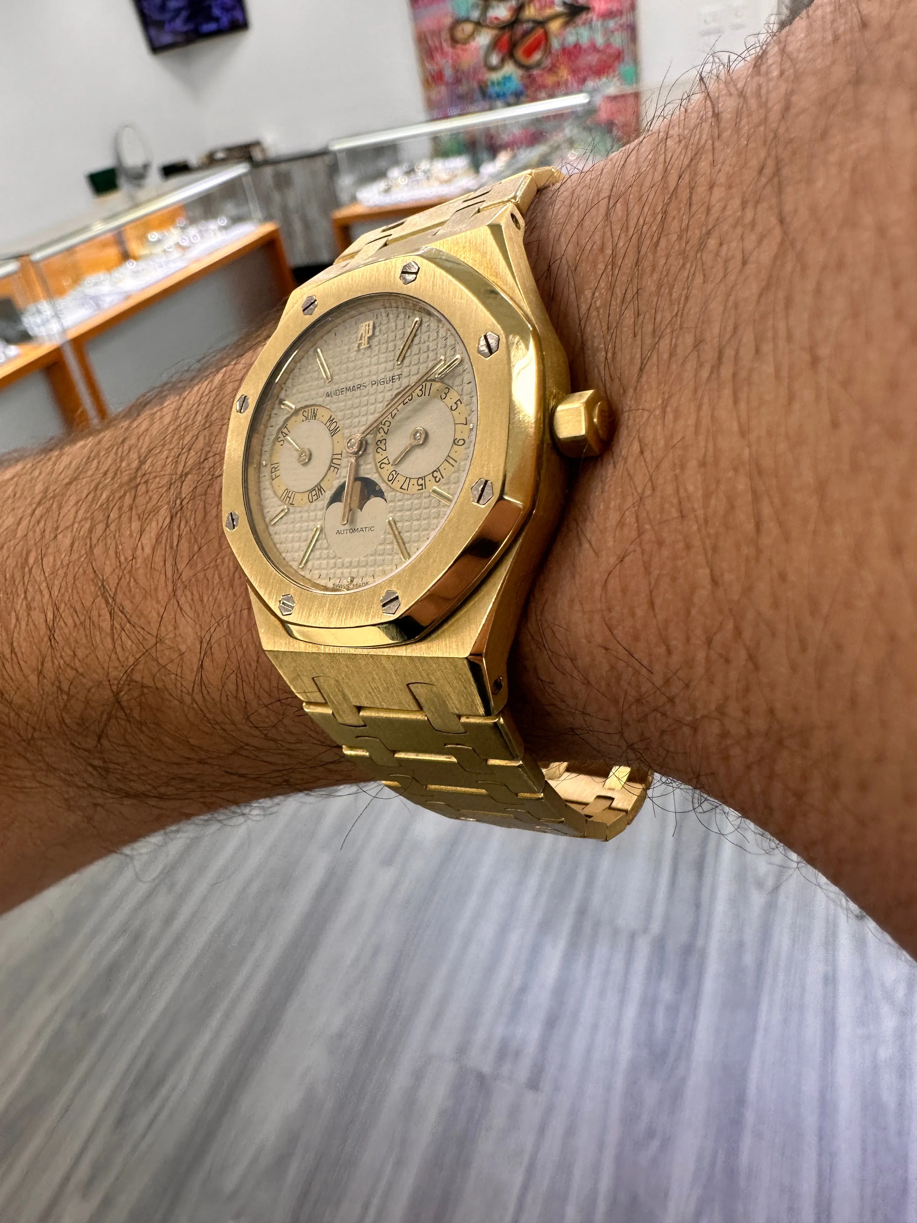 Audemars Piguet Royal Oak 25594BA.OO.0477BA.01 36mm Yellow gold Cream 5