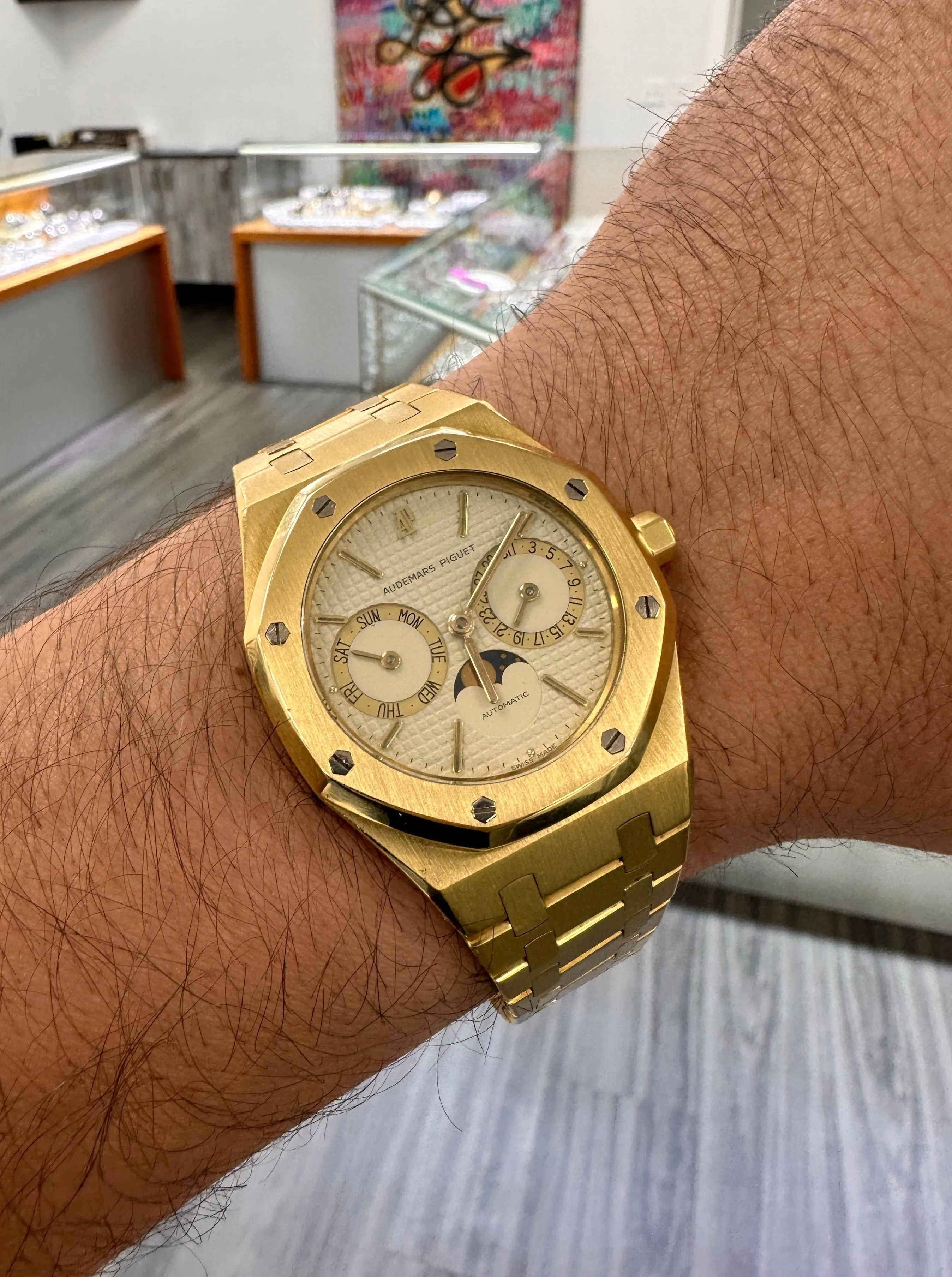 Audemars Piguet Royal Oak 25594BA.OO.0477BA.01 36mm Yellow gold Cream 4