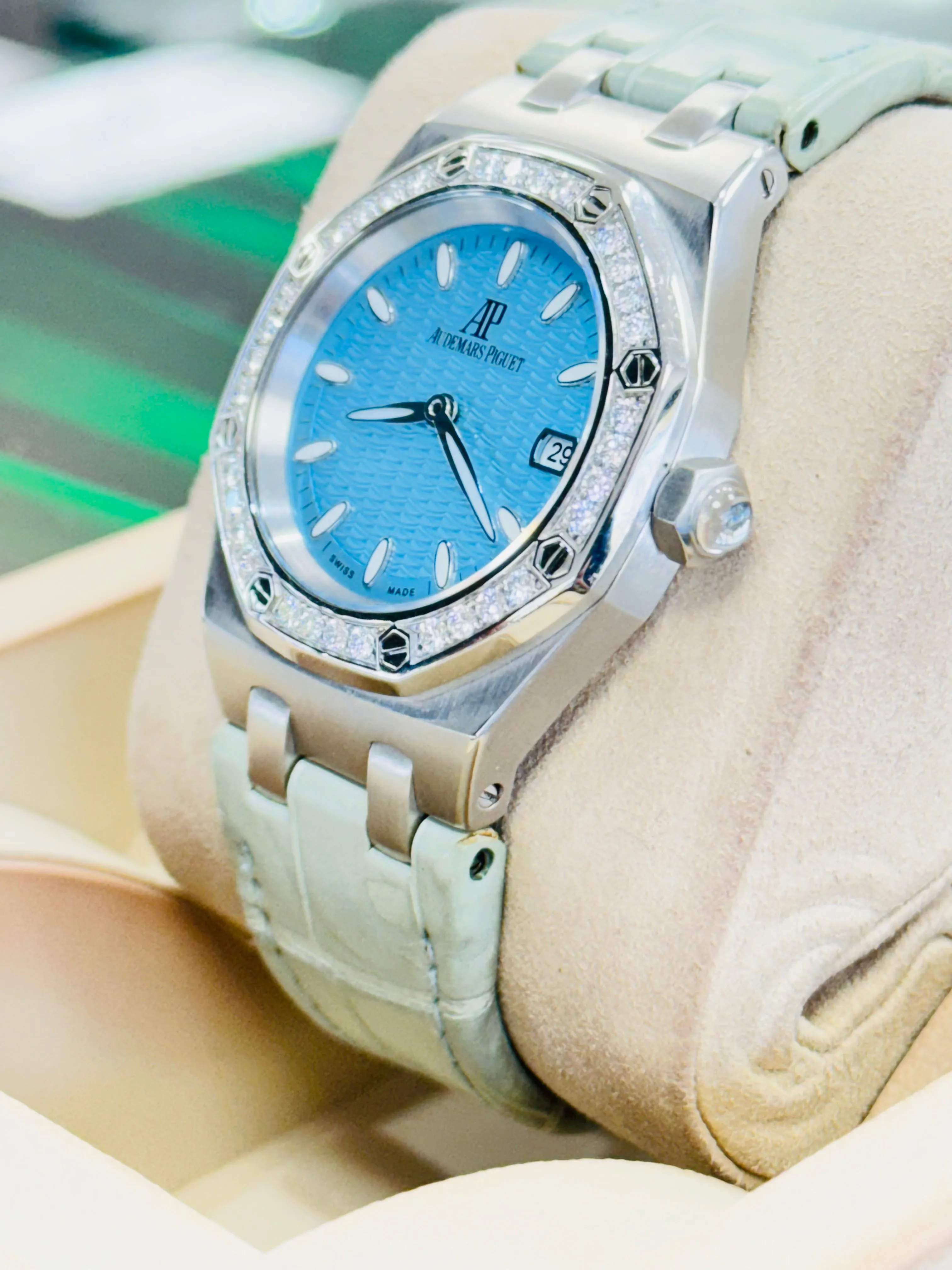 Audemars Piguet Royal Oak Lady 67601ST 33mm Stainless steel Turquoise 3