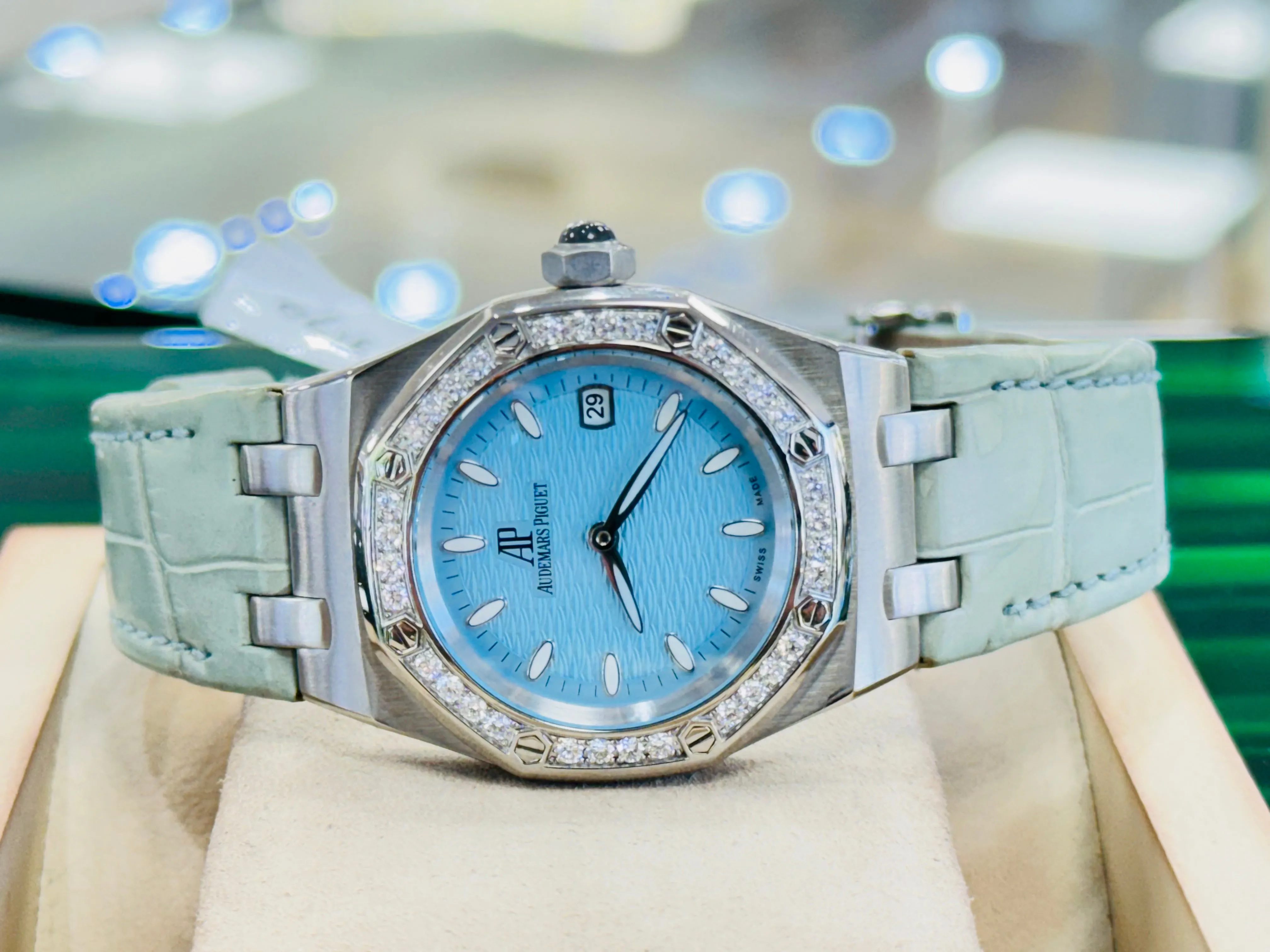 Audemars Piguet Royal Oak Lady 67601ST 33mm Stainless steel Turquoise 4