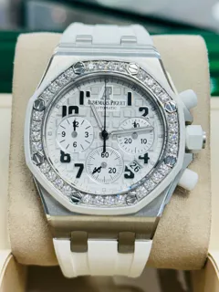 Audemars Piguet Royal Oak Offshore 26048SK.ZZ.D010CA.01 37mm Stainless steel and Rubber White