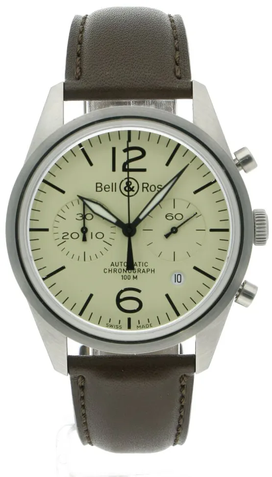 Bell & Ross BR 126 BR 126-94-SS 41mm Stainless steel Cream