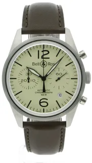 Bell & Ross BR 126 BR126-94-SS (823) 41mm Stainless steel Cream