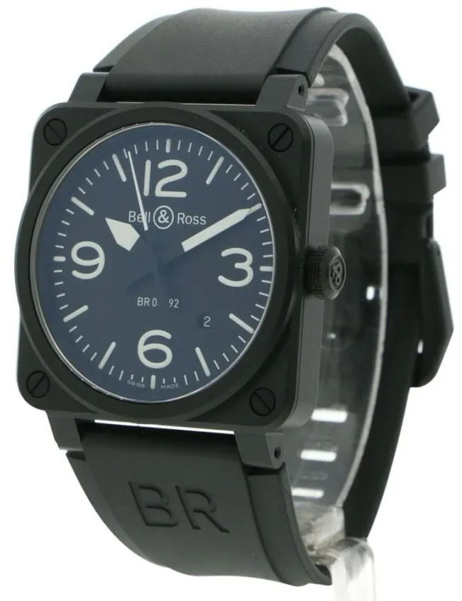 Bell & Ross BR03-92 BR 03-92 BLACK MATTE 42mm Ceramic Black 12