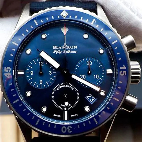 Blancpain Bathyscaphe Chronographe Flyback Ocean Commitment 5200 0240 O52A Ceramic Blue