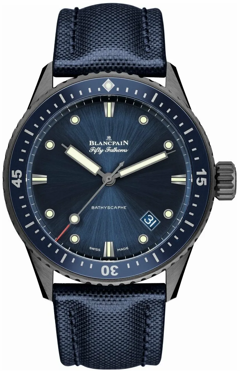 Blancpain Fifty Fathoms 5000-0240-O52A 43mm Ceramic Blue