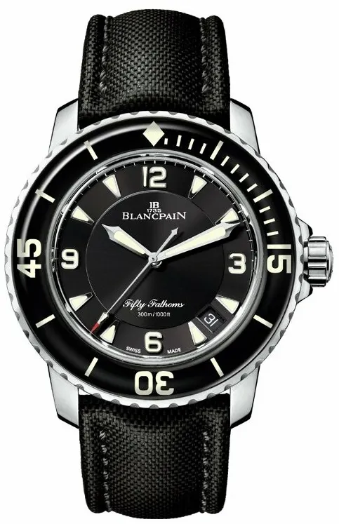 Blancpain Fifty Fathoms 5015-1130-52A 45mm Stainless steel Black