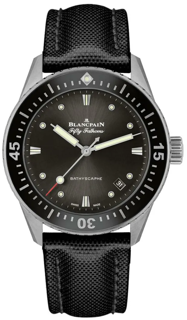 Blancpain Fifty Fathoms 5100B-1110-B52A 38mm Stainless steel Gray meteor